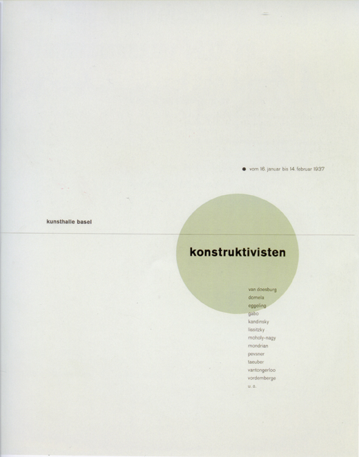 Tschichold - Konstuktivisten exhibition