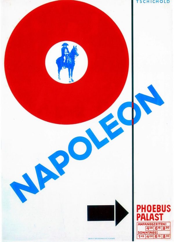 Affiche de Jan Tschichold pour le film Napoleon, d'Abel Gance